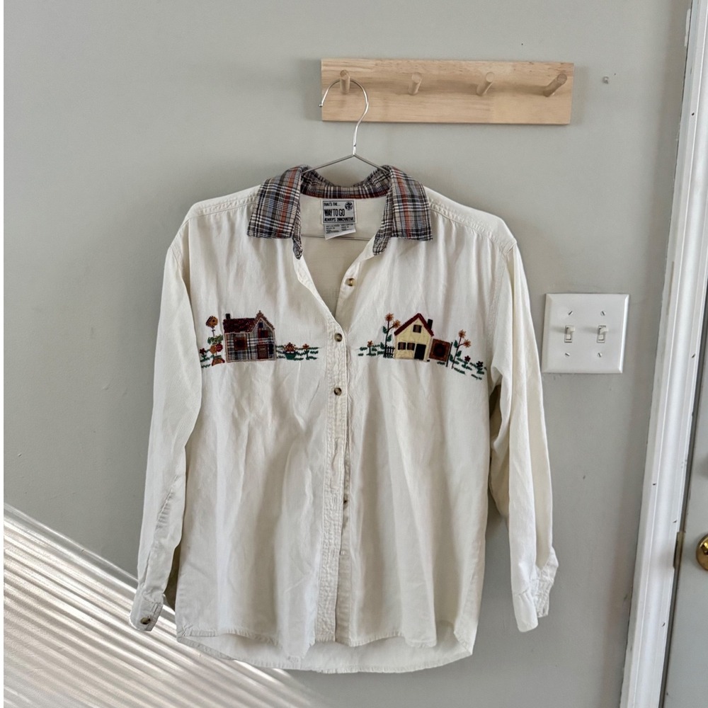vtg. needlepoint top